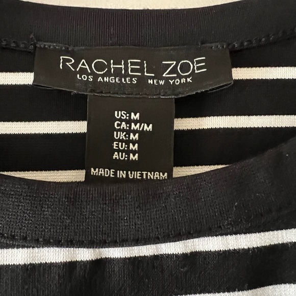 Rachel Zoe Women’s Black & White Striped Tank Top - Picture 4 of 7